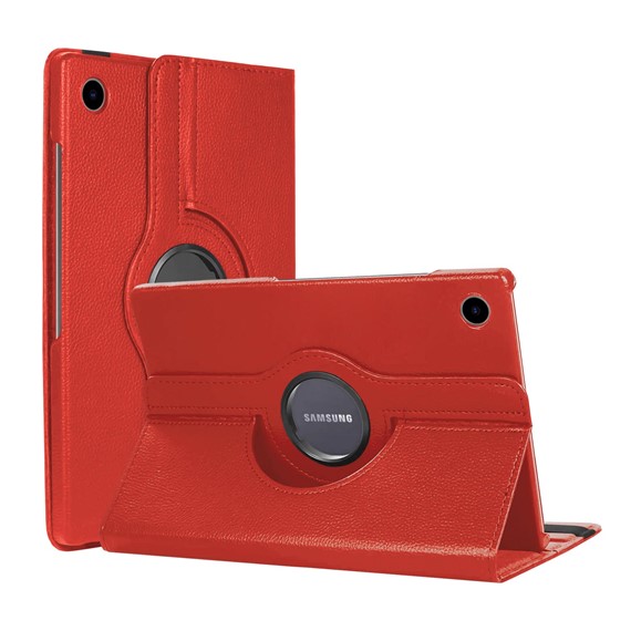 CaseUp Samsung Galaxy Tab A8 X200 Kılıf 360 Rotating Stand Kırmızı 1